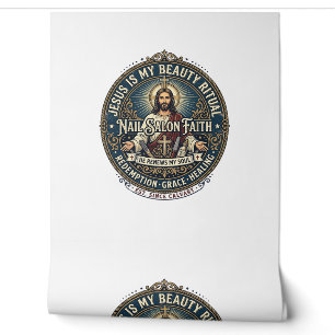 Papier Peint T-Shirt Technicien Ongles Jésus Artiste Ongles Ins