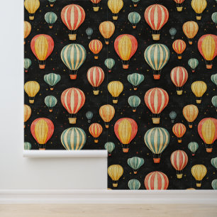 Papier Peint Tableau Chaleur Balloon à air chaud dessins muraux
