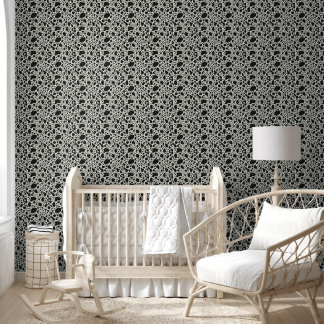 Papier Peint Tache noir et blanc moderne