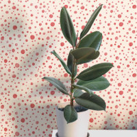 Taches et points à l'aquarelle rouge crème