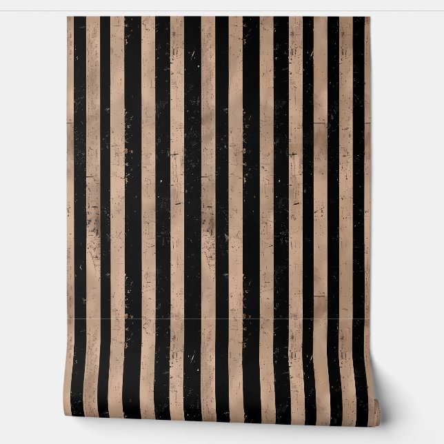 Papier Peint Tan et bandes noires (Déroulement)