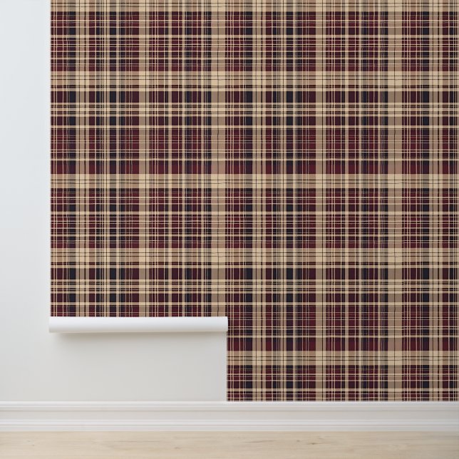 Papier Peint Tartan écossais antique (Application)