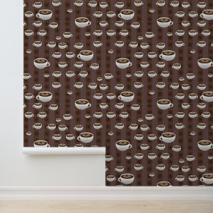 Papier Peint Tasses à café et bandes