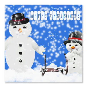 Papier Peint Texte Joyeux Noël Heureux Imprimé Neige d'Hiver