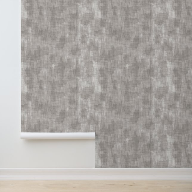 Papier Peint Texturé Minimal Français Provence Gris Motté (Application)