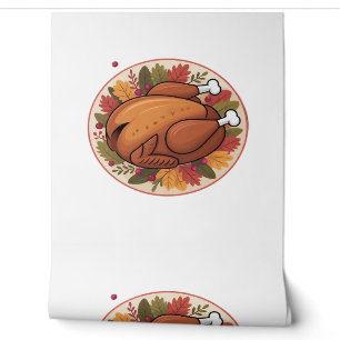 Papier Peint Thanksgiving Roast Turkey - Festive Holiday Feast