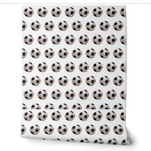 Papier Peint Thème de ballon de football rouge