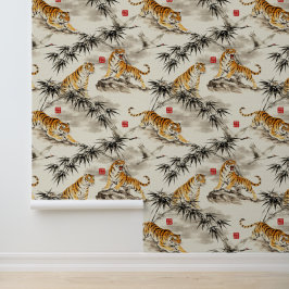 Papier Peint Tiger Wallpapert