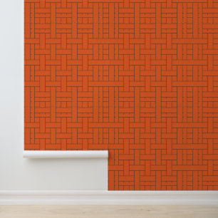 Papier Peint Tissage géométrique gras : un Motif moderne
