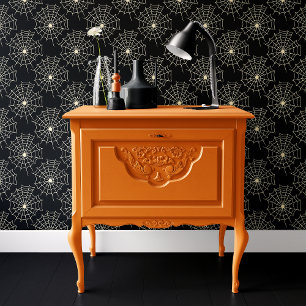 Papier Peint Toile d'araignée noire Halloween
