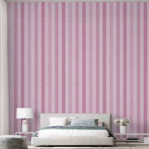 Papier Peint Tons de rose régulière rayures Accent