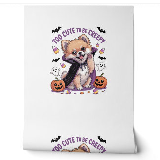 Papier Peint Too Cute to be Creepy Halloween Tee PNG
