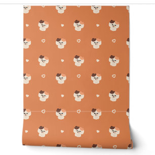 Papier Peint Tortie Chat Love