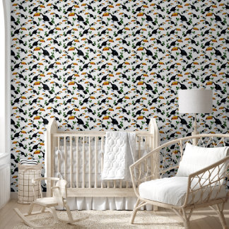 Papier Peint Toucans Tropicaux - Jungle Ludique