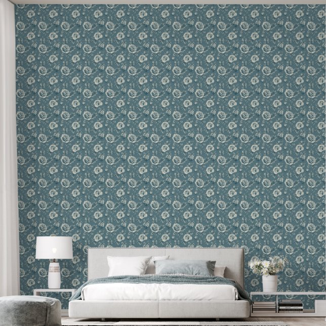 Papier Peint Tout sur le floral (Chambre à coucher)