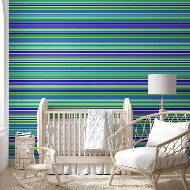 Papier Peint Traces et lignes colorées 4a (Enfants)