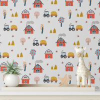 Tracteur agricole mignonne Red Barn Enfants Motif