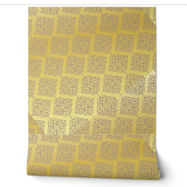 Papier Peint Treillis brillant à huile d'or