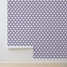 Trellis blanc et violet, treillis, Quatrefoil
