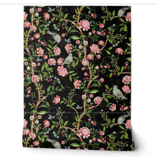 Papier Peint Tropical Vintage Rococo Garden Chinoiserie