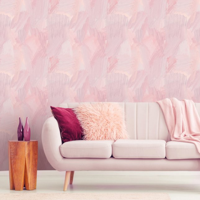 Papier Peint Trucs de pinceau Abstrait Rose (Créateur téléchargé)