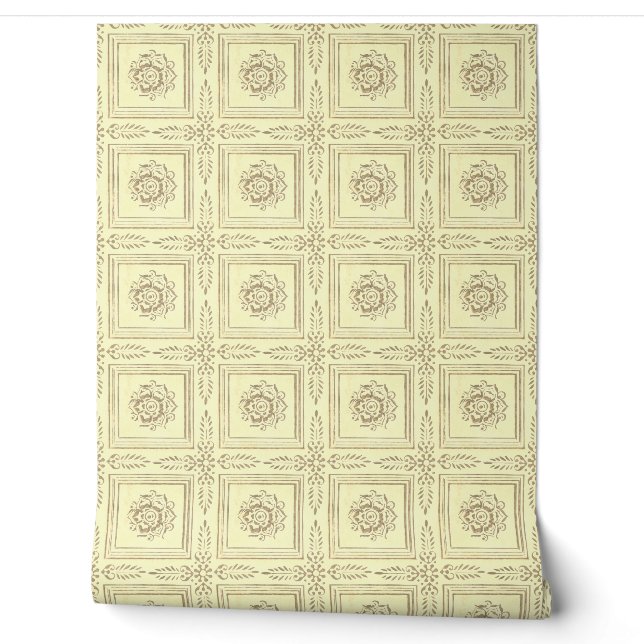 Papier Peint tuile vintage (Déroulement)