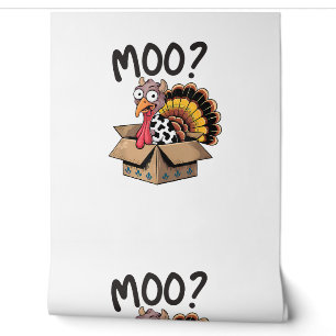 Papier Peint Turquie Moo Costume de vache drôle Thanksgiving Tu