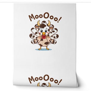 Papier Peint Turquie Moo Costume de vache mignonne Thanksgiving