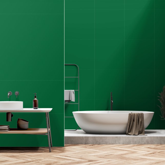 Papier Peint Un arrière - plan vert profond contrasté par un bl (Salle de bain)
