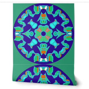 Papier Peint Un fond d'écran multicolore tendance "Ratti_Creati