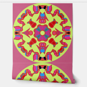 Papier Peint Un fond d'écran multicolore tendance "Ratti_Creati