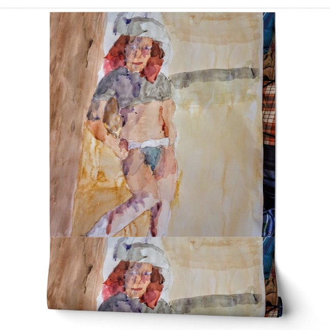 Papier Peint Une fille de la campagne sauvage (Déroulement)