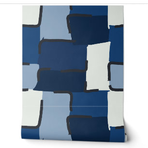 Papier Peint Urban Geo Cobalt Cool Fonctionnalité Héros