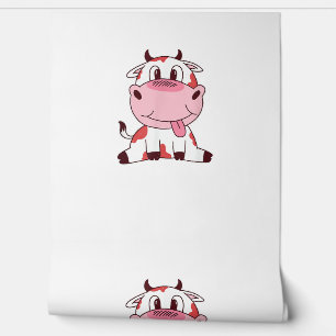 Papier Peint Vache de bébé mignonne