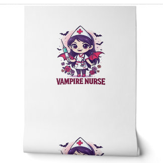 Papier Peint Vampire Nurse Shirt � Funny Halloween Medical Work