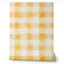 Vérificateur floral aquarelle jaune doux