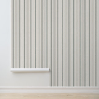 Papier Peint Vert doux sage et rayure verticale minimaliste ivo