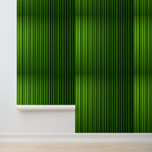Papier Peint Vert moderne rayé