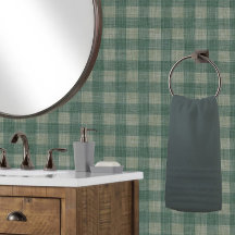 Vichy Lin Buffalo Vérifié Bleu Vert Foncé Carreaux