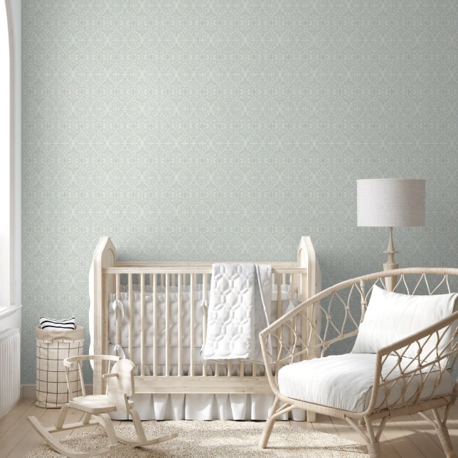 Papier Peint Vins floraux arabesques Vin bleu William Morris (Enfants)