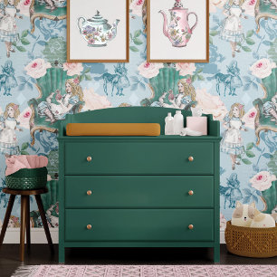 Papier Peint Vintage Alice Au Pays Des Merveilles Découpage Ros