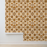 Vintage Brown Floral Mandala Motif