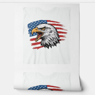 Papier Peint Vintage Eagle Drapeau Patriotique Vector Design de