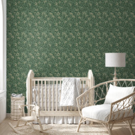 Papier Peint Vintage Sage Green Botanique Floral