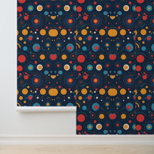 Papier Peint Vinyl cosmique - Art Motif de disques Retro