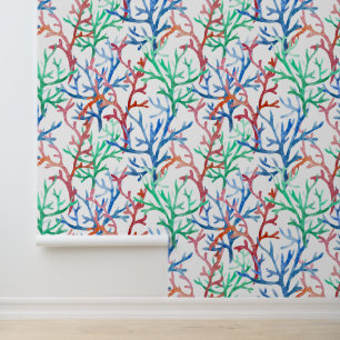 Papier Peint Watercolor Coral