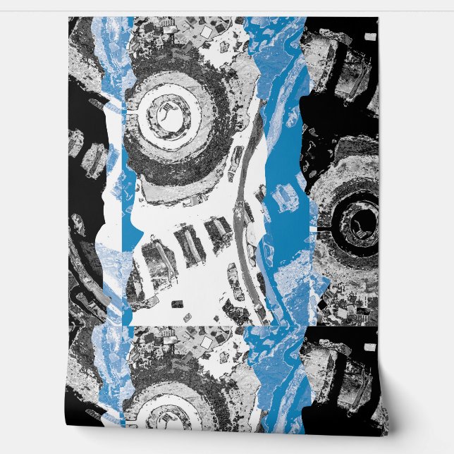 Papier Peint Wave Mechanism – Custom Wallpaper (2' x 4') (Déroulement)