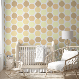 Papier Peint Whimsal Neutre Jaune Motif de point