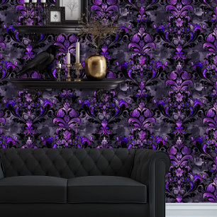 Papier Peint Whimsigoth Funky Delicate violet