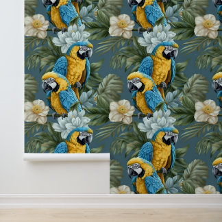 Papier Peint Yellow and Blue Macaws